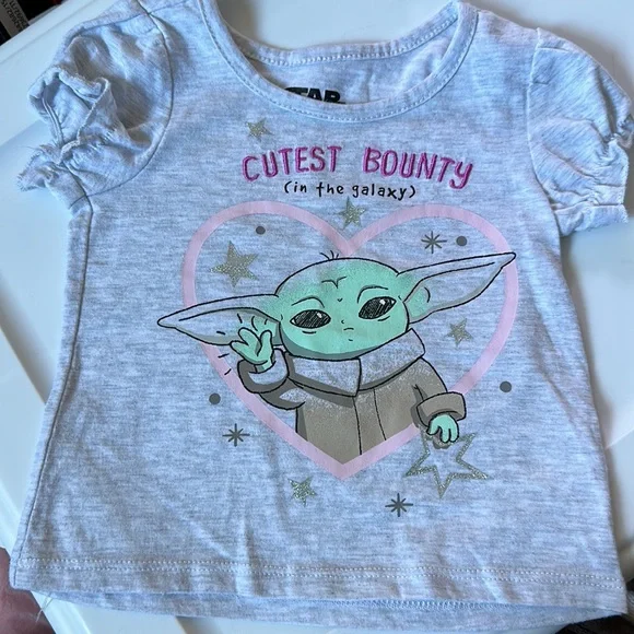 STAR WARS AND LUCASFILMS LTD 3T/NP3 Cutest Bounty in the Galaxy T3 T-shirt - Picture 1 of 5